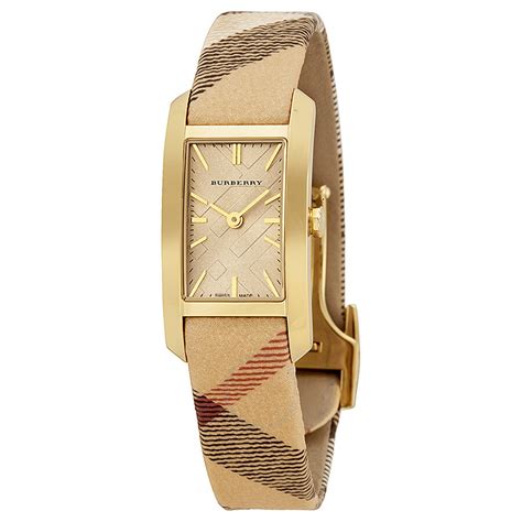 burberry swiss gold watch|Burberry pioneer gold ion plate.